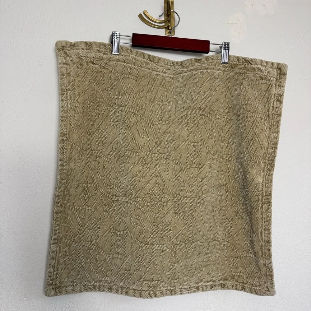 Pottery Barn 20X20 Sand Khaki‎ Geometrical Flower Bohemian Classic Pillow Case